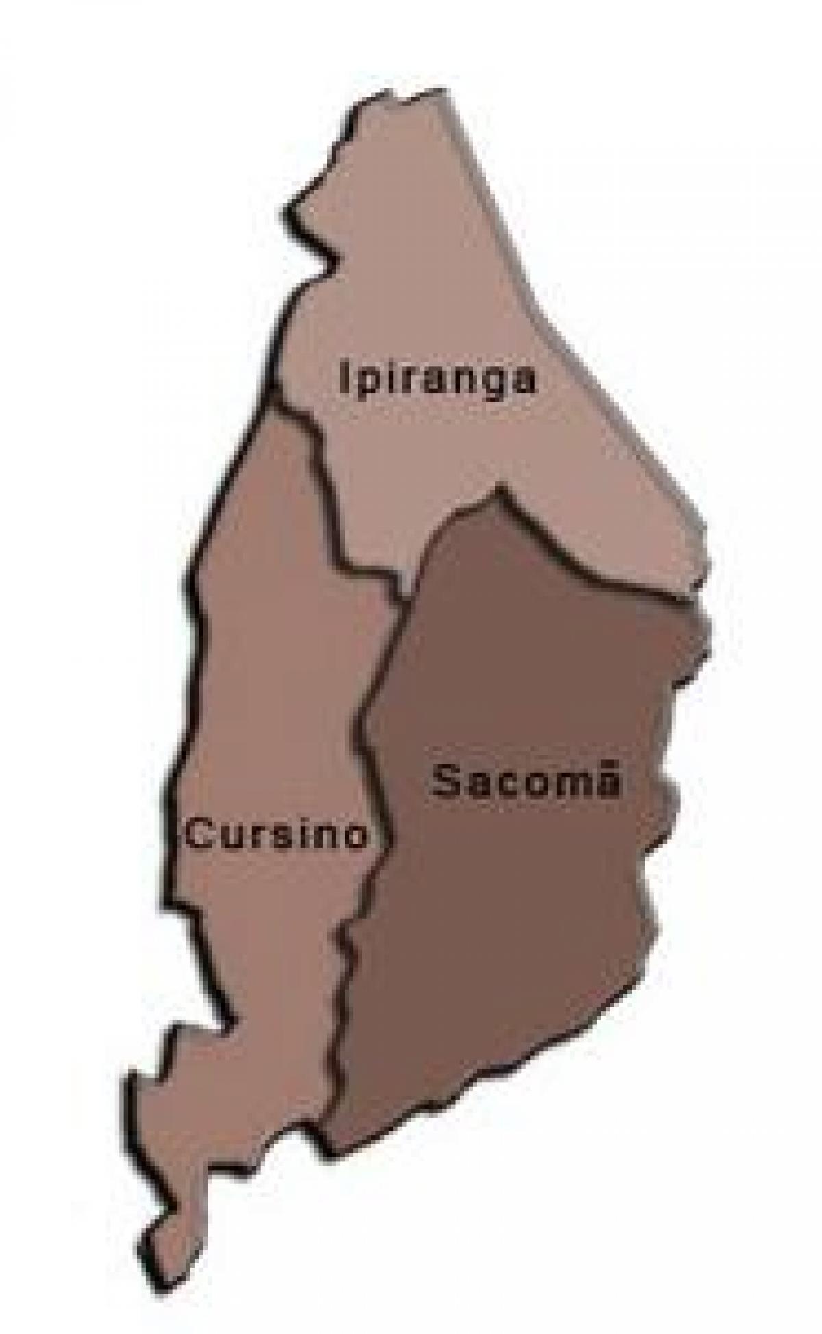Harta e Ipiranga nën-prefekturës