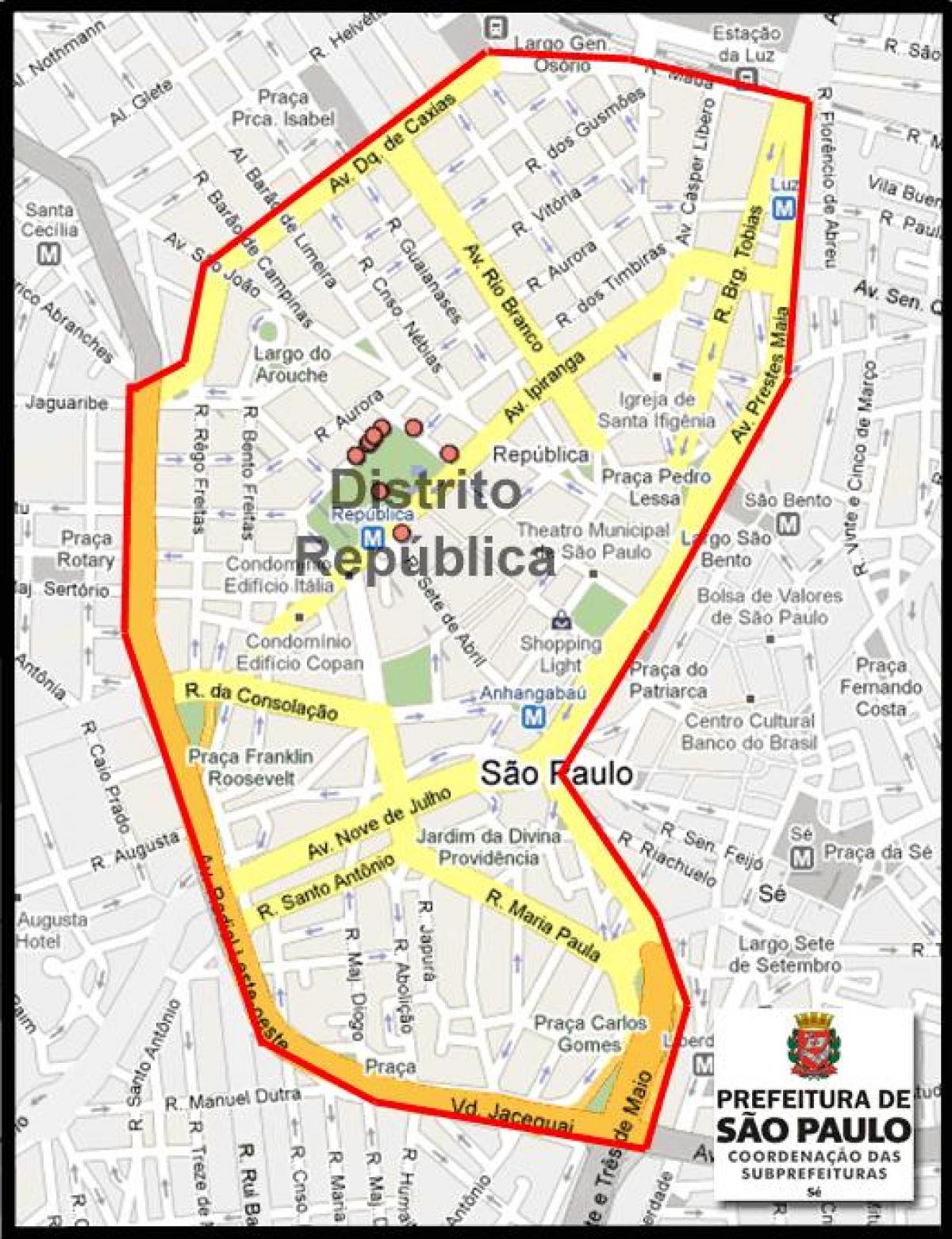 Harta e República São Paulo