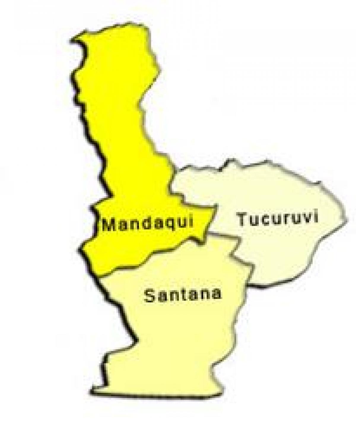 Harta e Santana nën-prefekturës