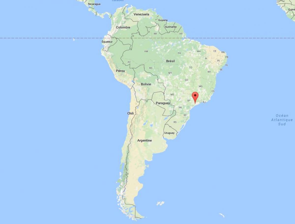 Harta e São Paulo në Amerikën e Jugut