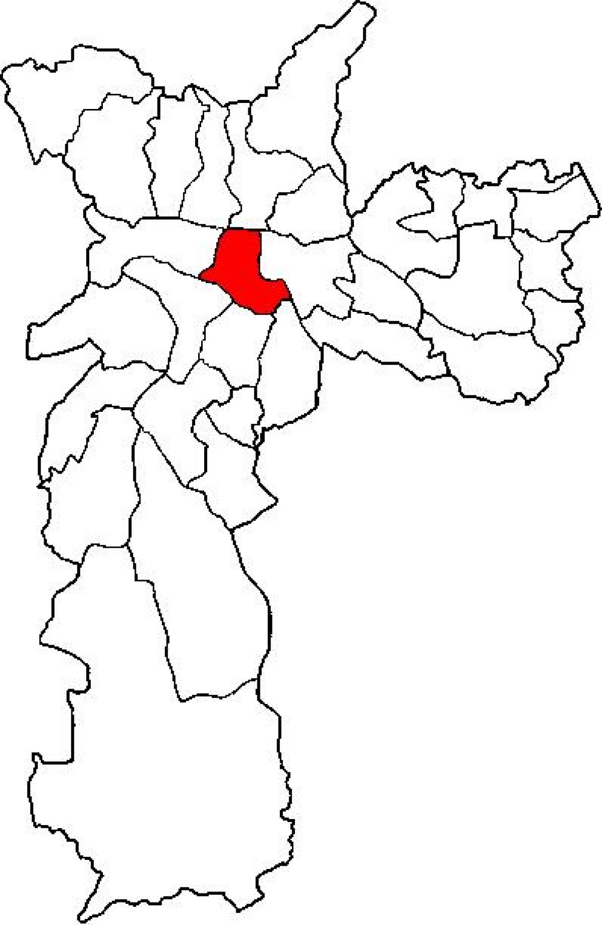 Harta e Sé nën-prefekturës São Paulo