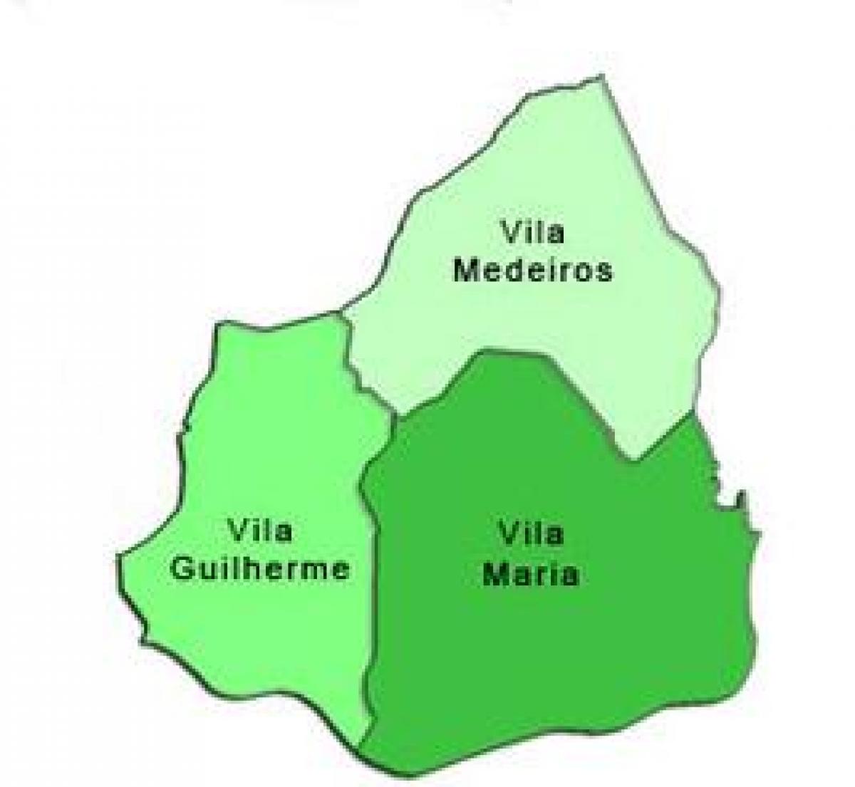 Harta e Vila Maria nën-prefekturës