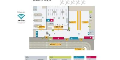Harta e aeroportit ndërkombëtar të São Paulo-Guarulhos - Terminal 4