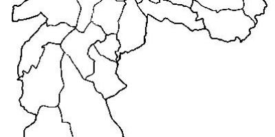 Harta e Freguesia a Ó nën-prefekturës São Paulo