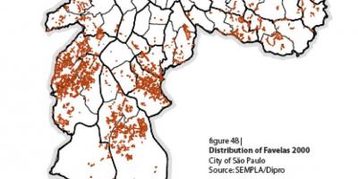 Harta e São Paulo favelas