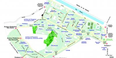 Harta e universitetit të São Paulo - USP