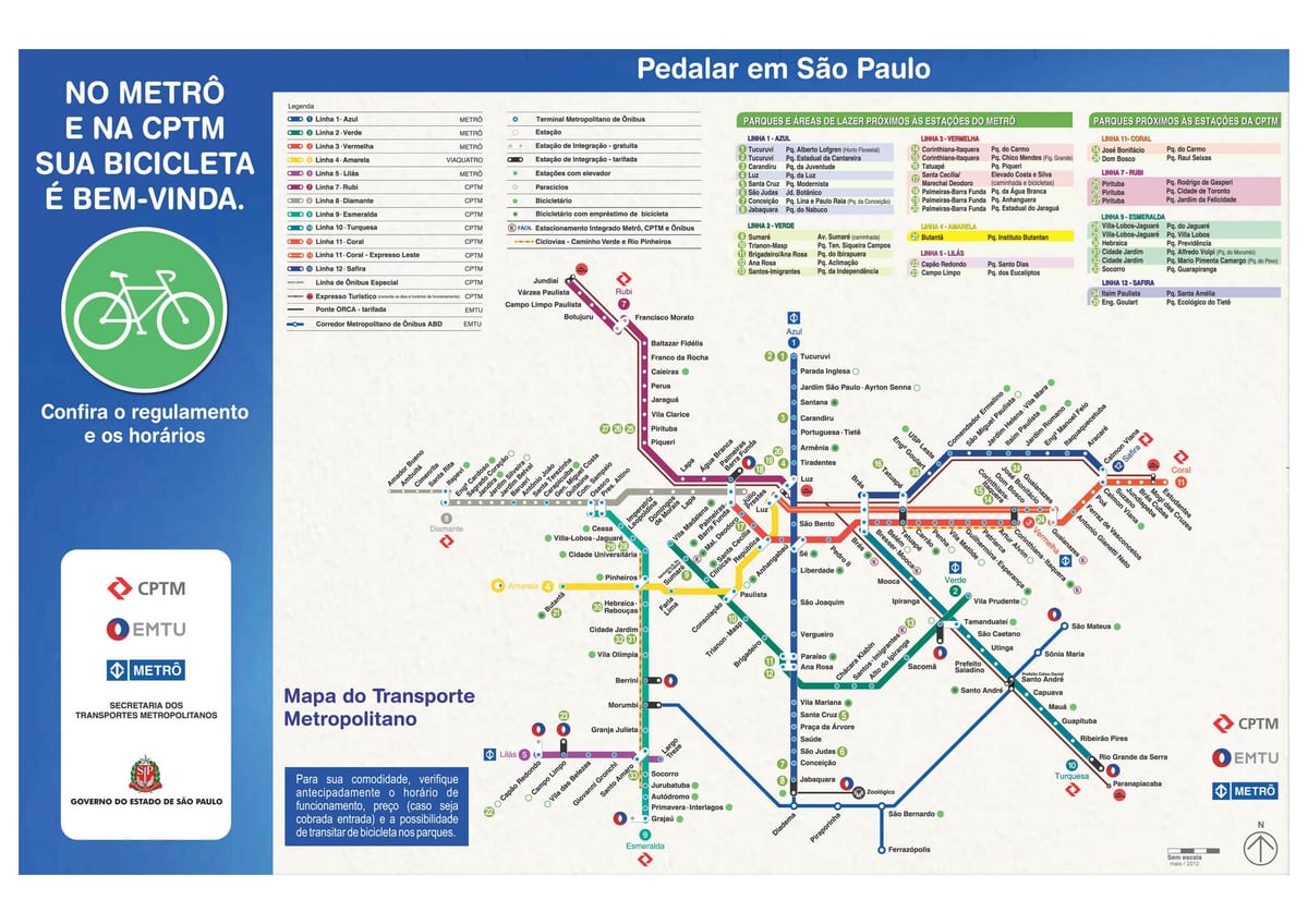 Harta e çiklizmit udhëzues São Paulo