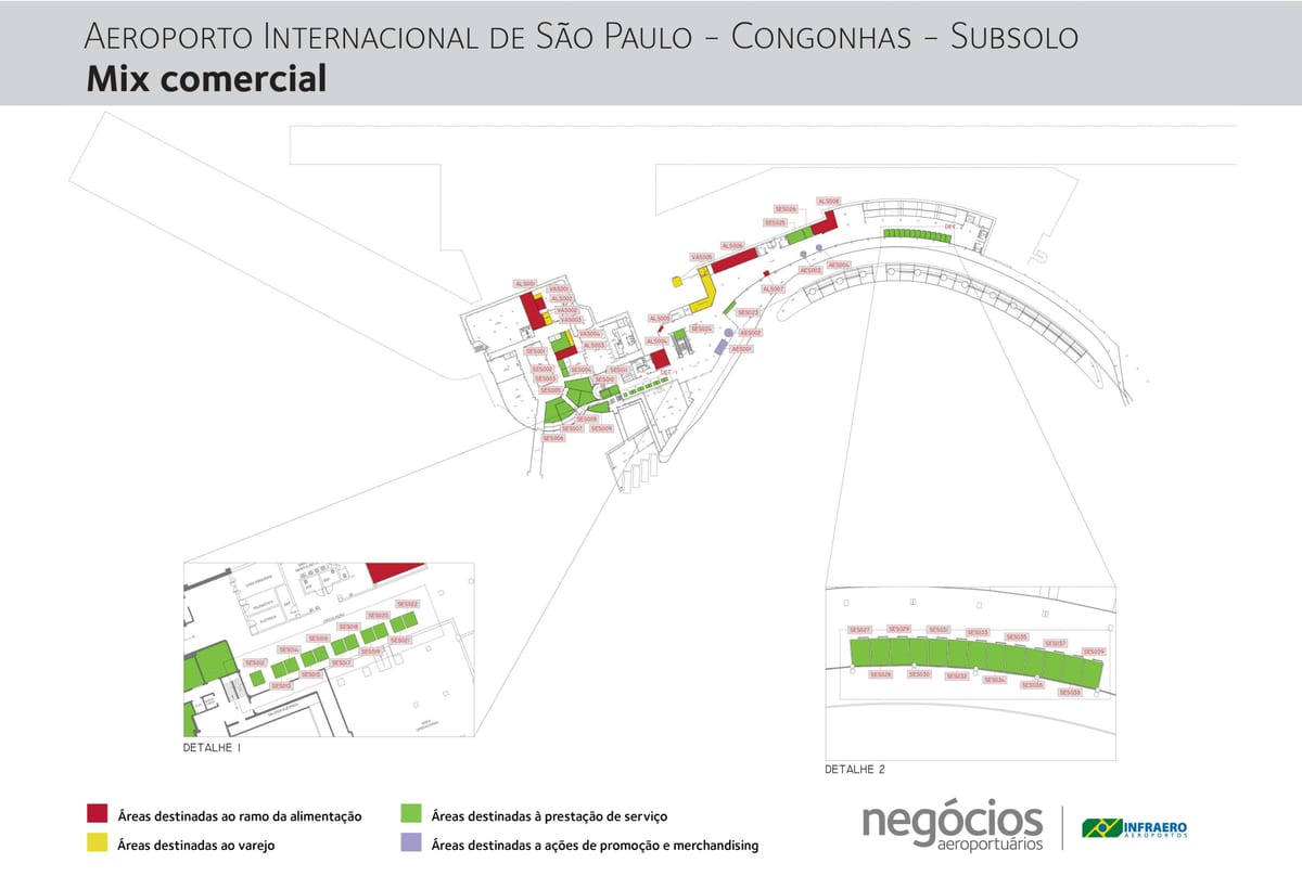 Harta e aeroporti Congonhas Kati -1