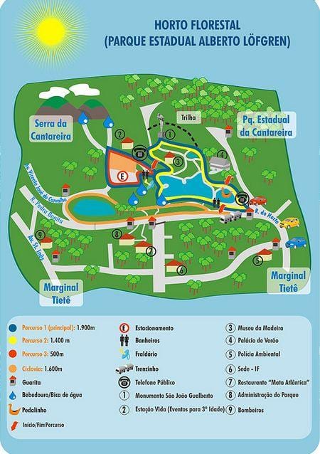 Harta e Alberto Löfgren park - kopsht me lule