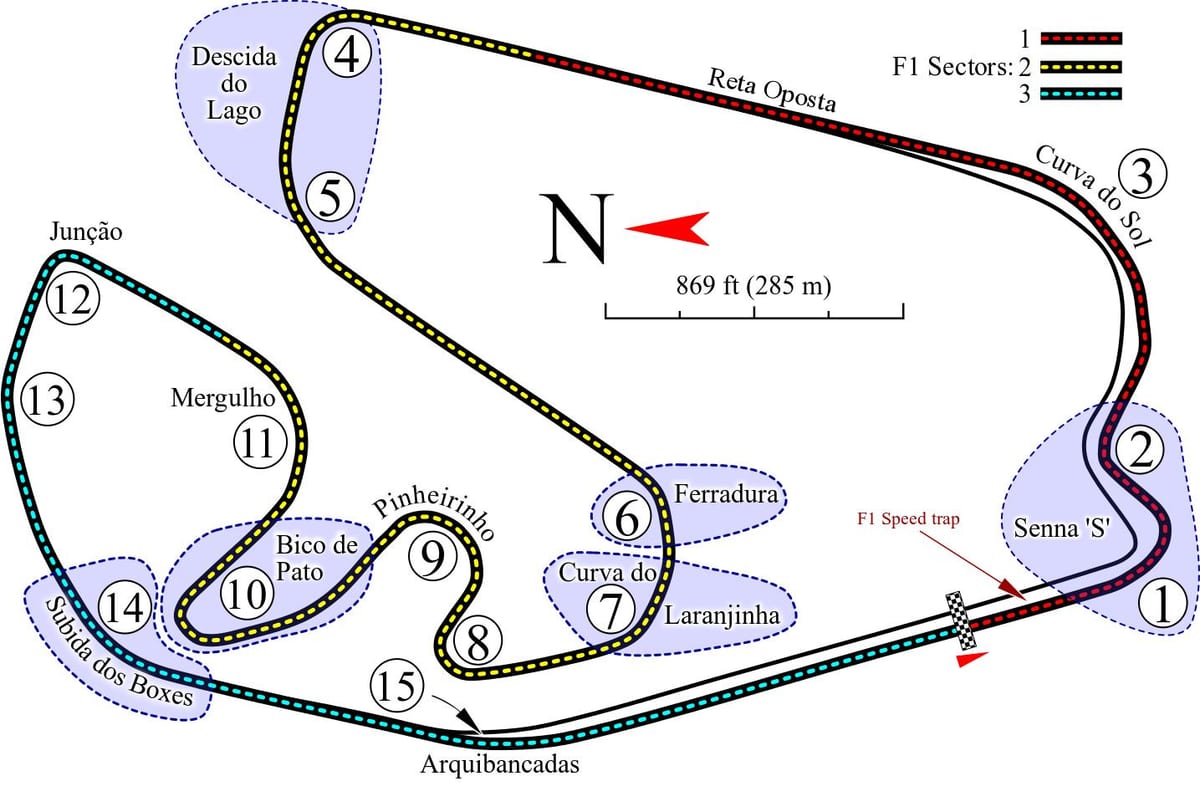 Harta e Autódromo Jose Carlos Ritmin São Paulo