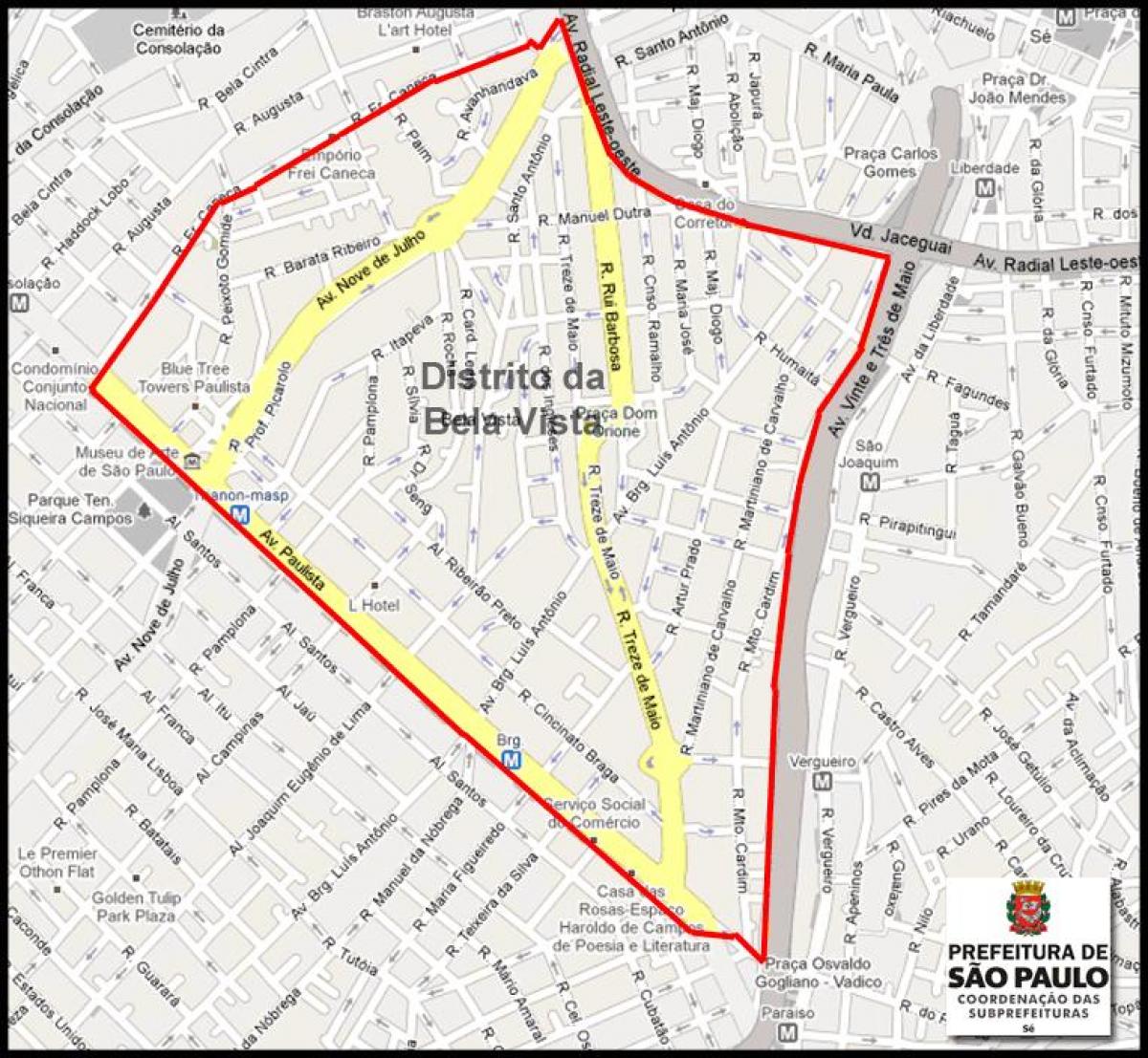 Harta e Bela Vista São Paulo
