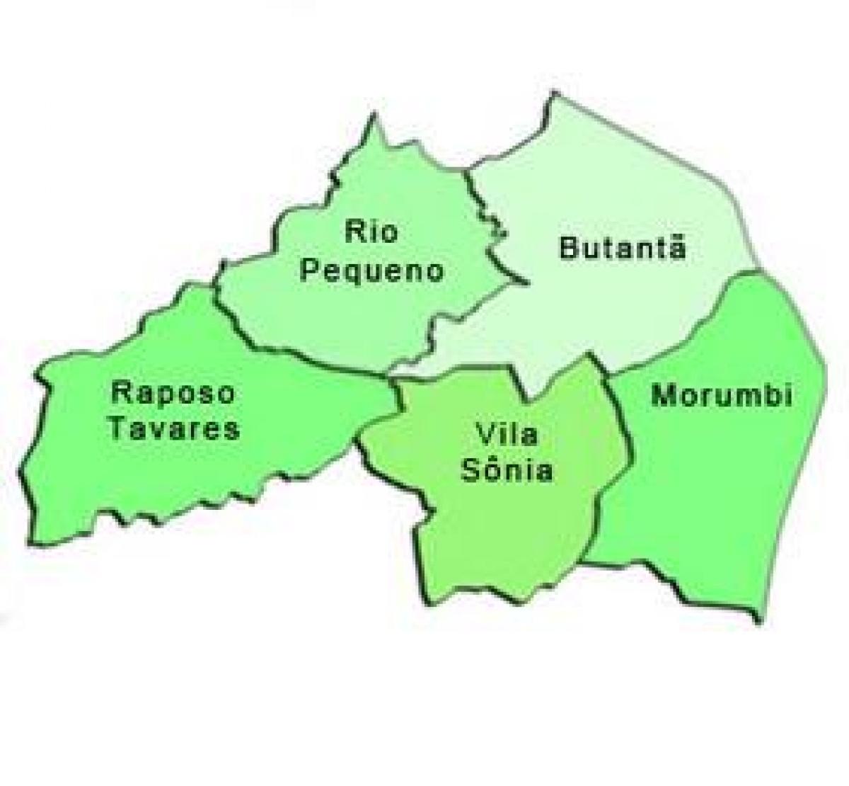 Harta e Butantã nën-prefekturës