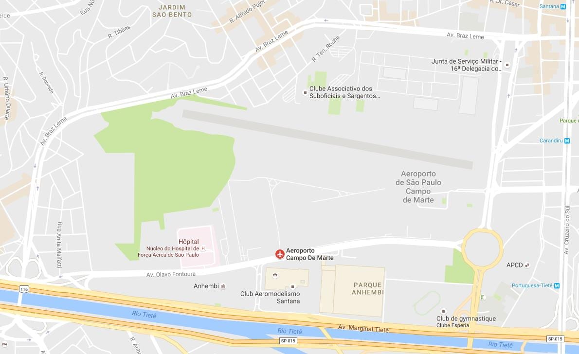 Harta e Campo de Marte aeroport