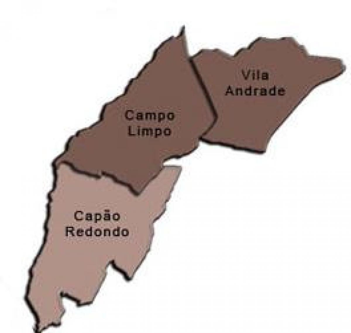 Harta e Campo Limpo nën-prefekturës