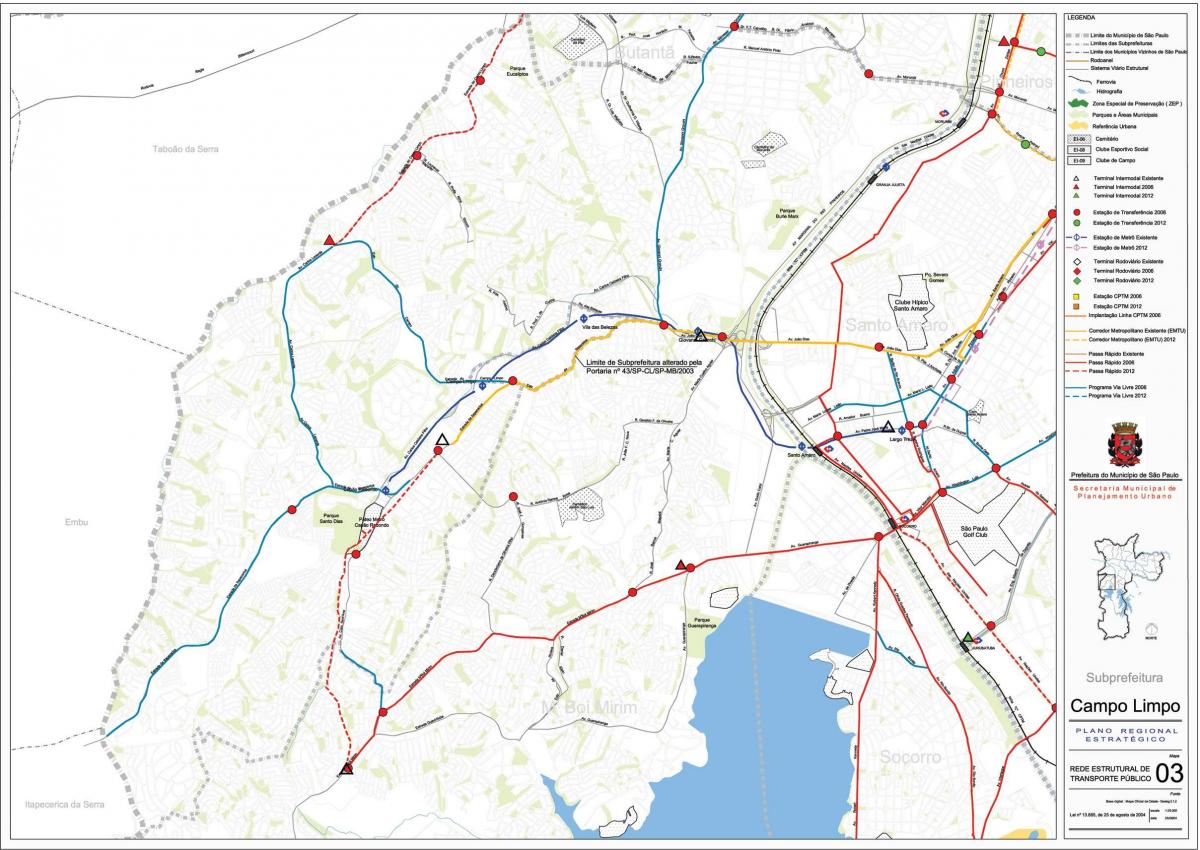 Harta e Campo Limpo São Paulo - Publike, transportit