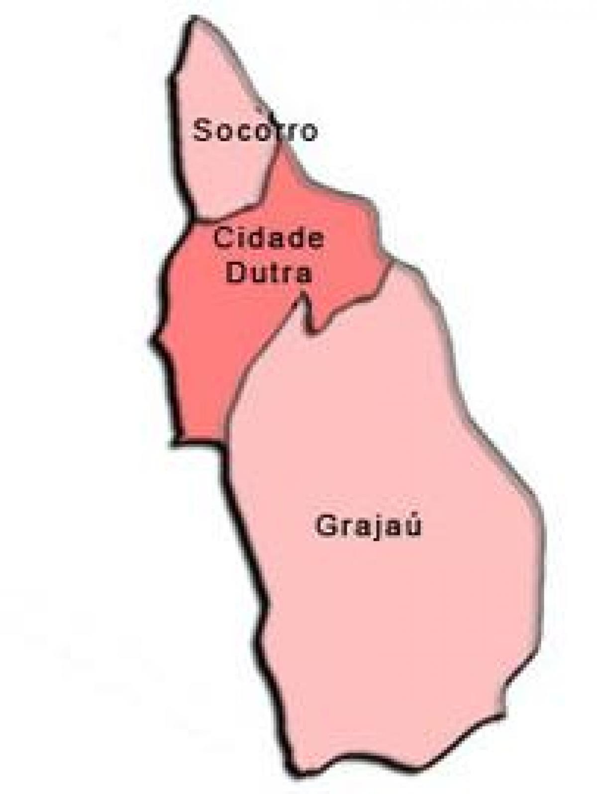 Harta e Capela a Socorro nën-prefekturës