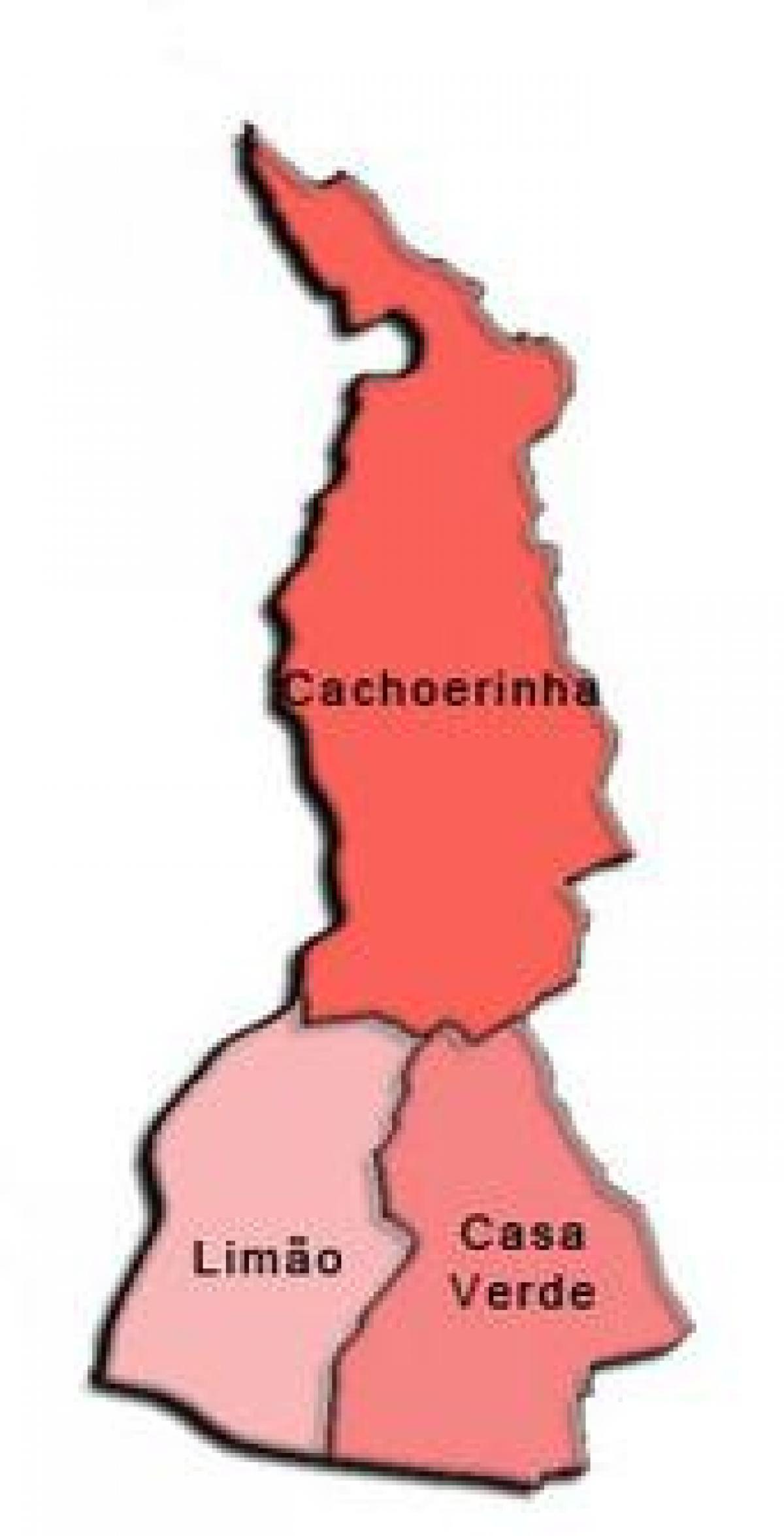 Harta e Casa Verde nën-prefekturës