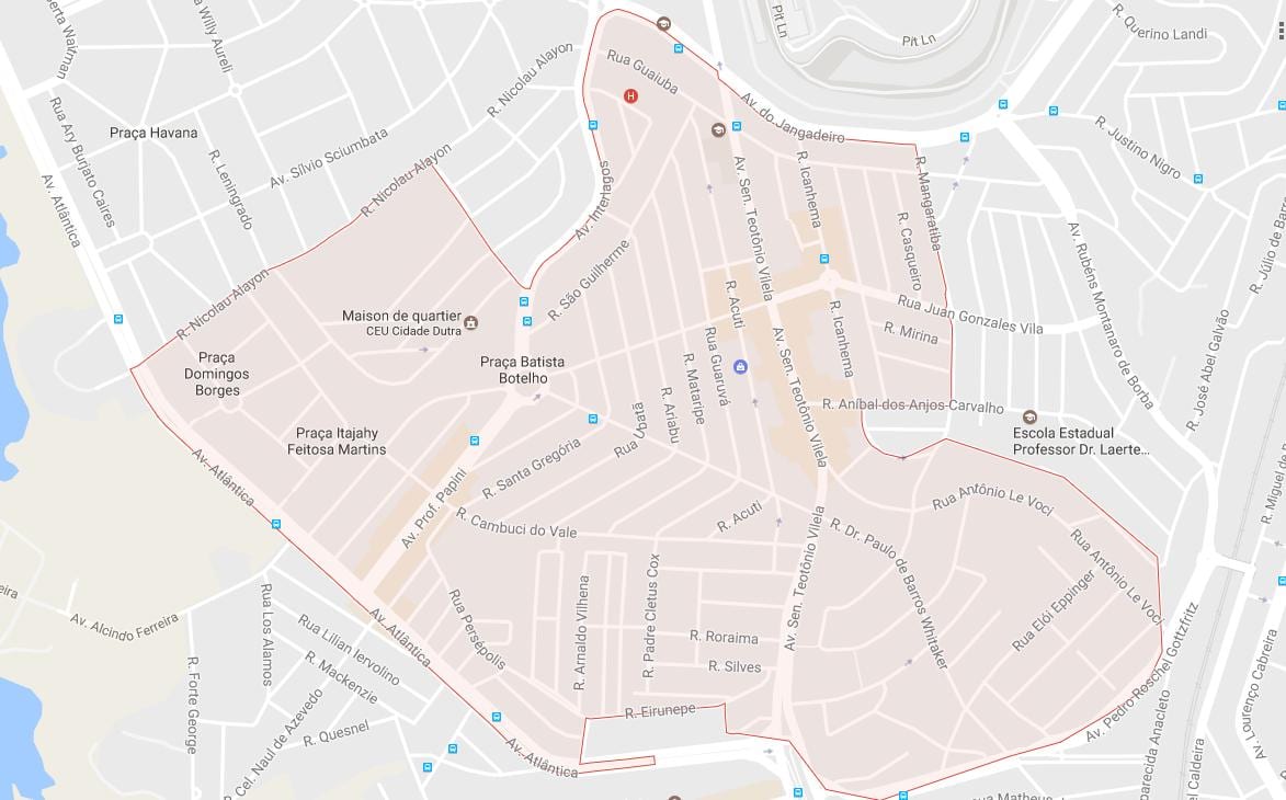 Harta e Cidade Dutra São Paulo