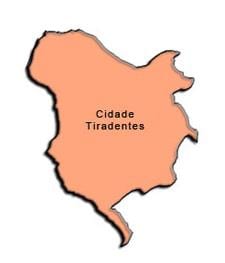 Harta e Cidade Tiradentes nën-prefekturës