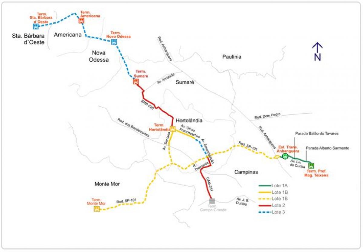 Harta e corredor metropolitano Biléo Soaresh