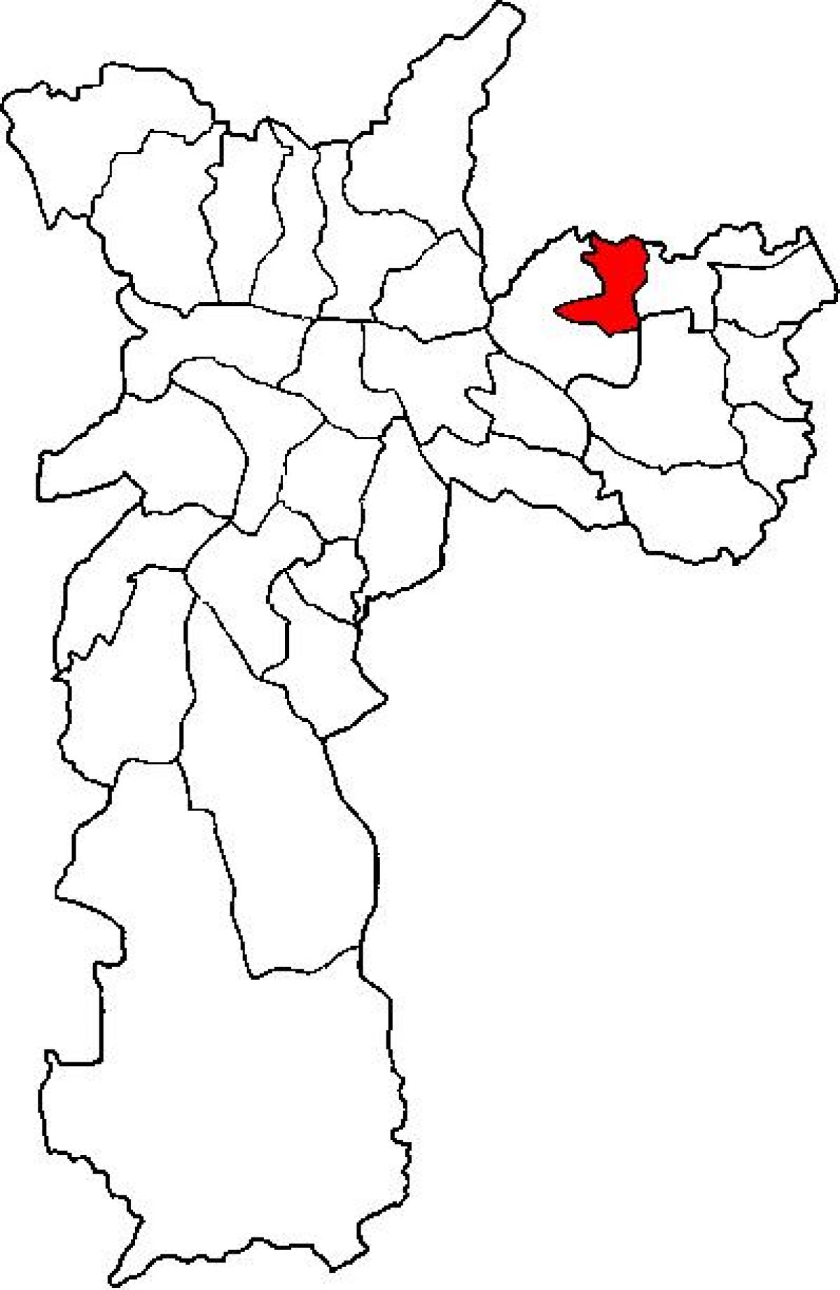 Harta e Ermelino Matarazzo nën-prefekturës São Paulo
