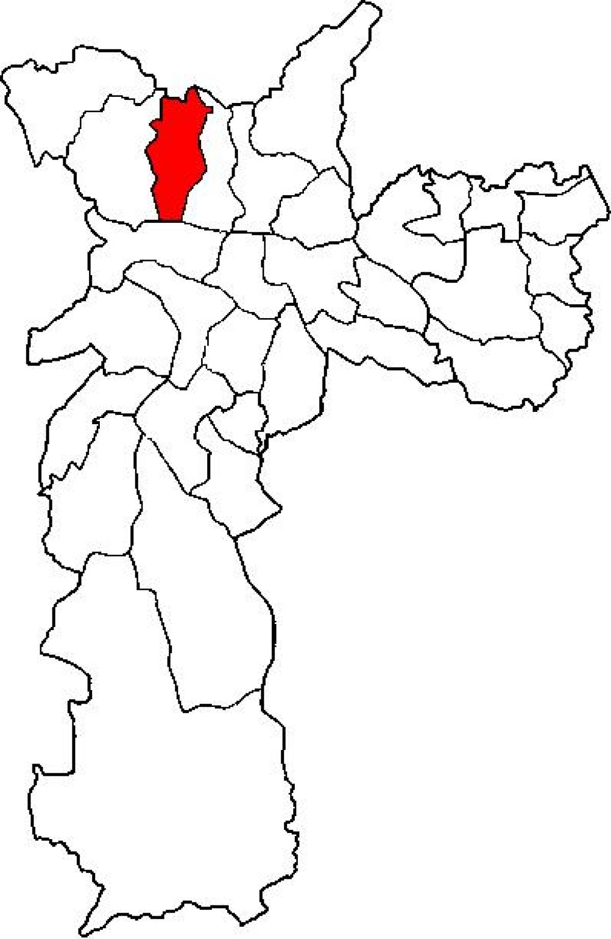 Harta e Freguesia a Ó nën-prefekturës São Paulo