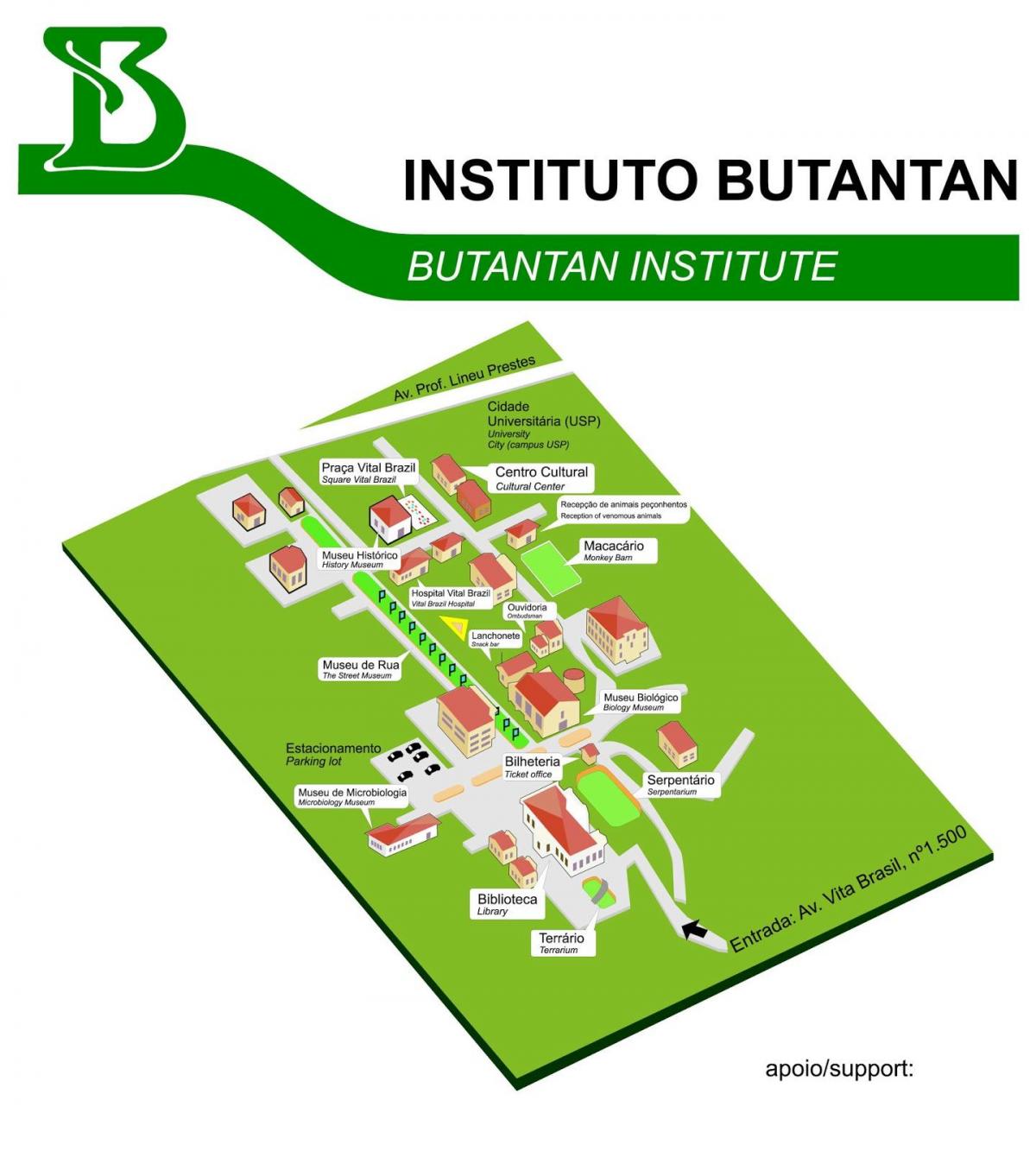 Harta e institutit Butantan