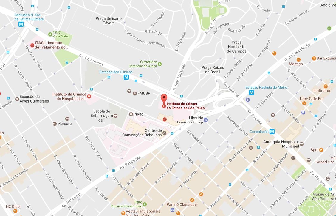 Harta e Institutit të Kancerit të São Paulo