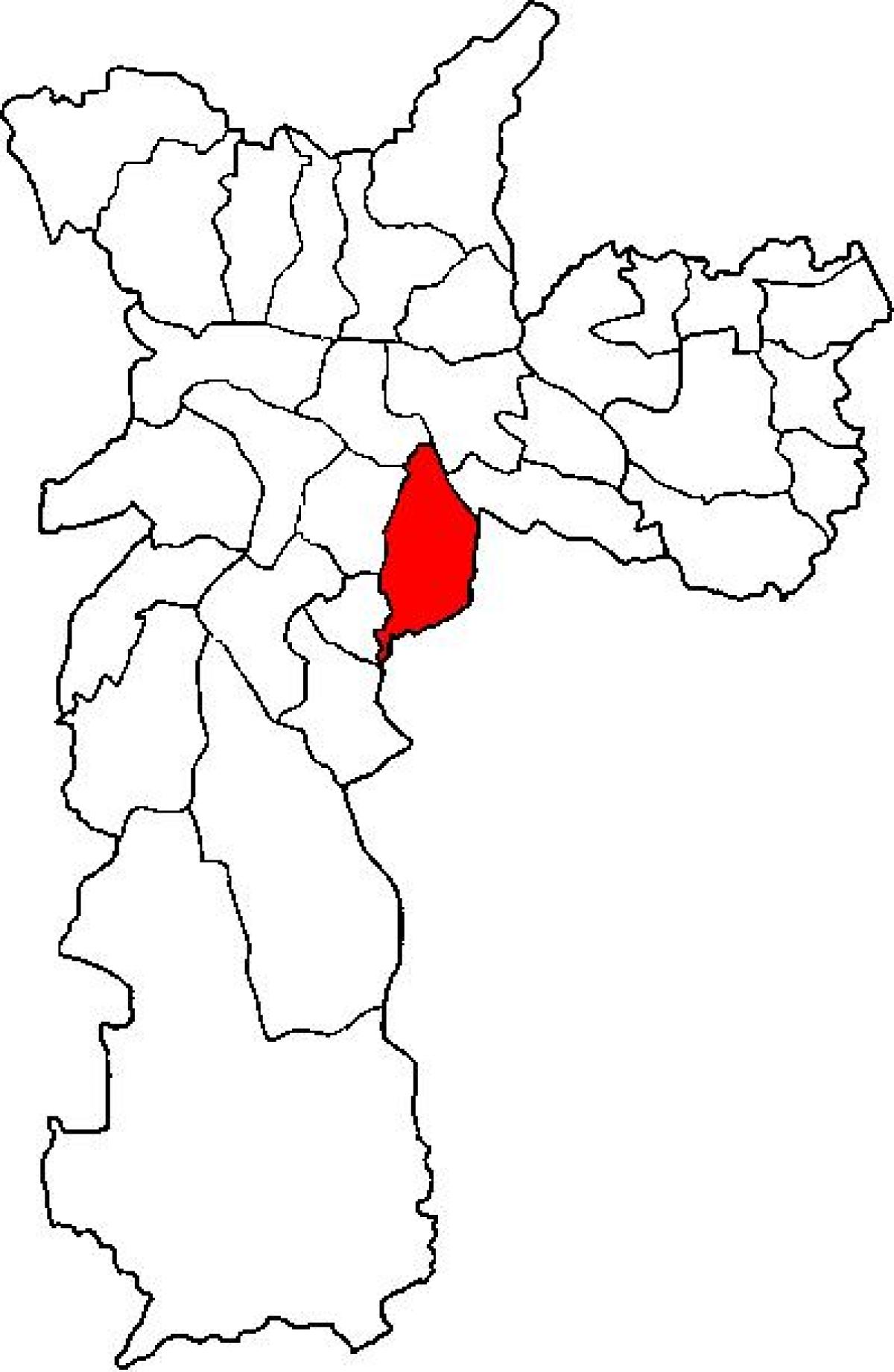 Harta e Ipiranga nën-prefekturës São Paulo