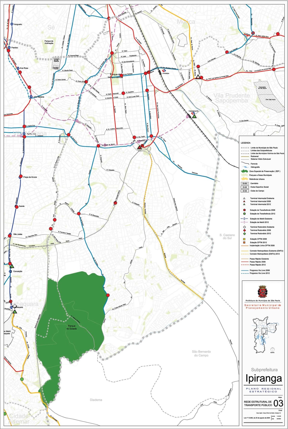 Harta e Ipiranga São Paulo - Publike, transportit