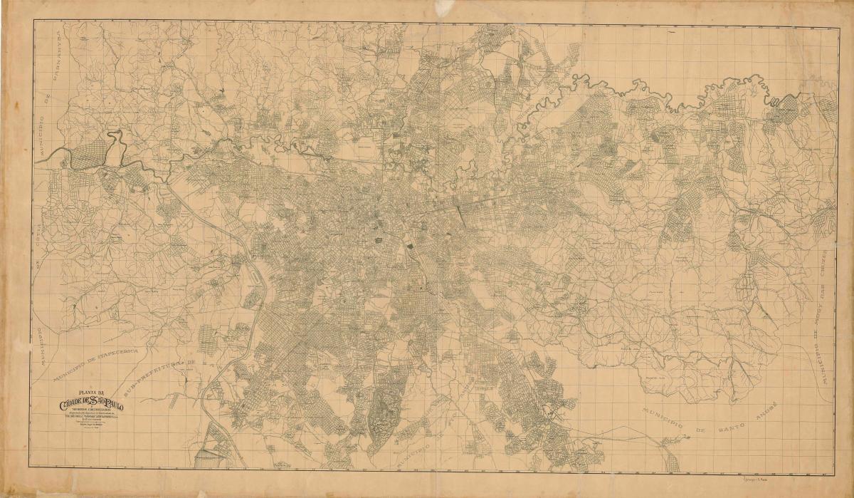 Harta e ish-São Paulo - 1943