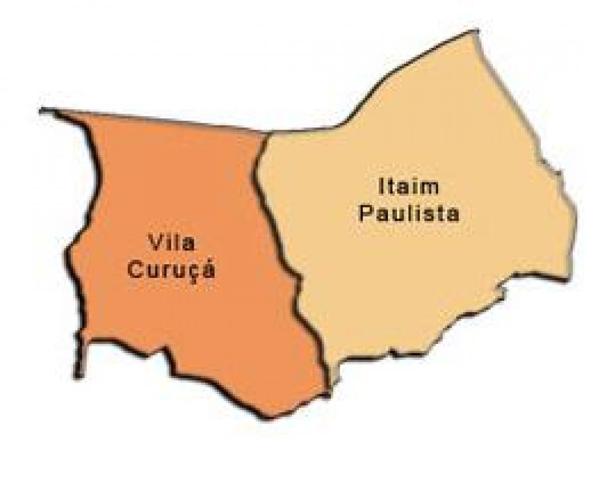 Harta e Itaim Paulista - Vila Curuçá nën-prefekturës