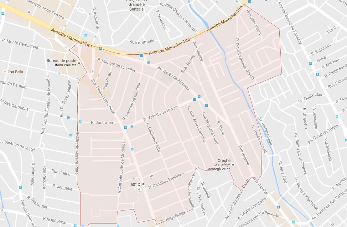 Harta e Itaim Paulista São Paulo