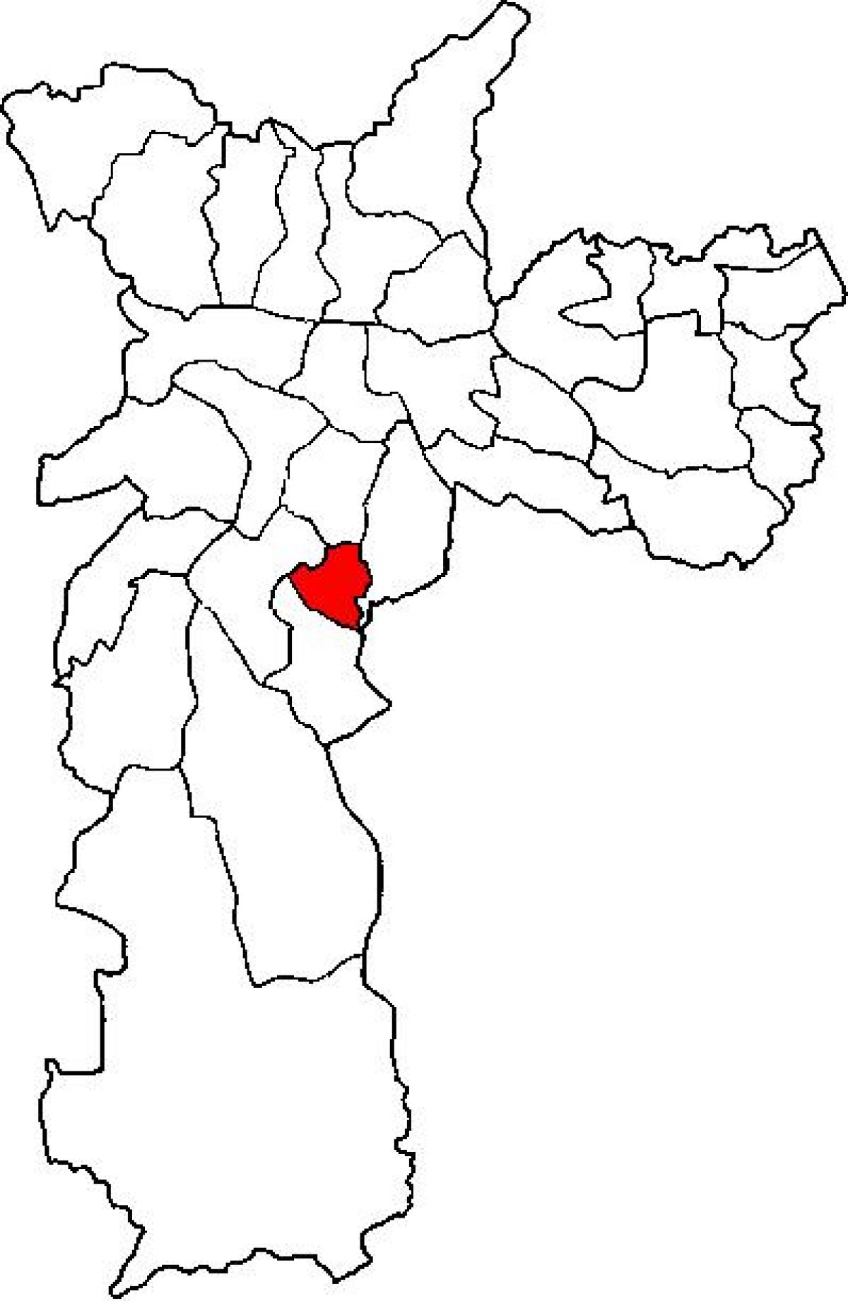 Harta e Jabaquara nën-prefekturës São Paulo
