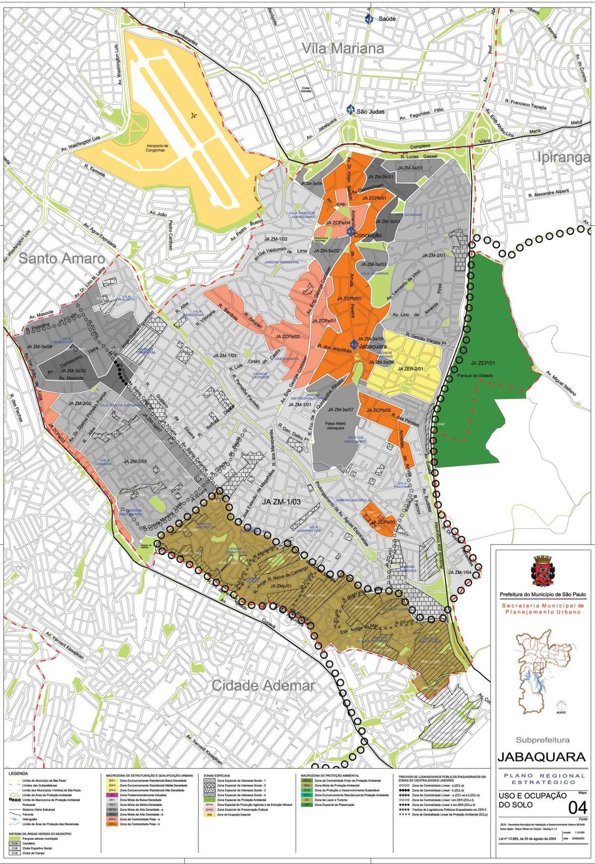 Harta e Jabaquara São Paulo - Pushtimi i tokës