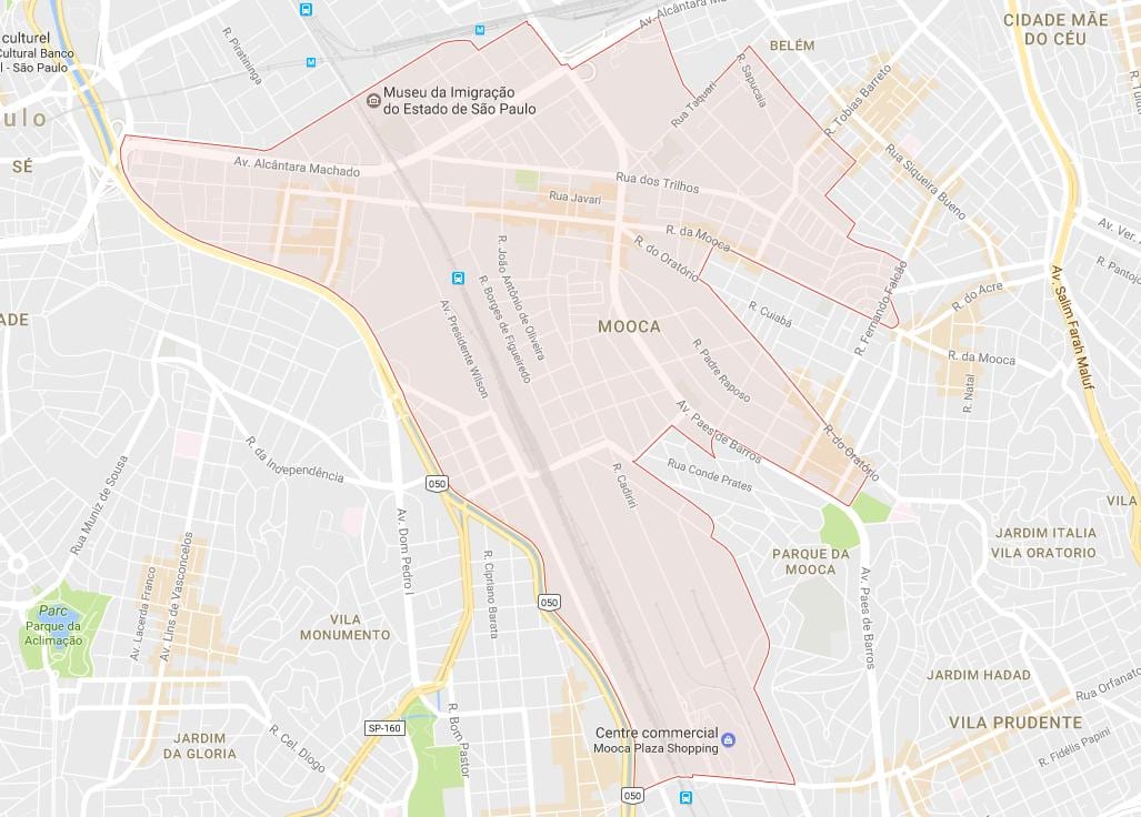 Harta e Mooca São Paulo