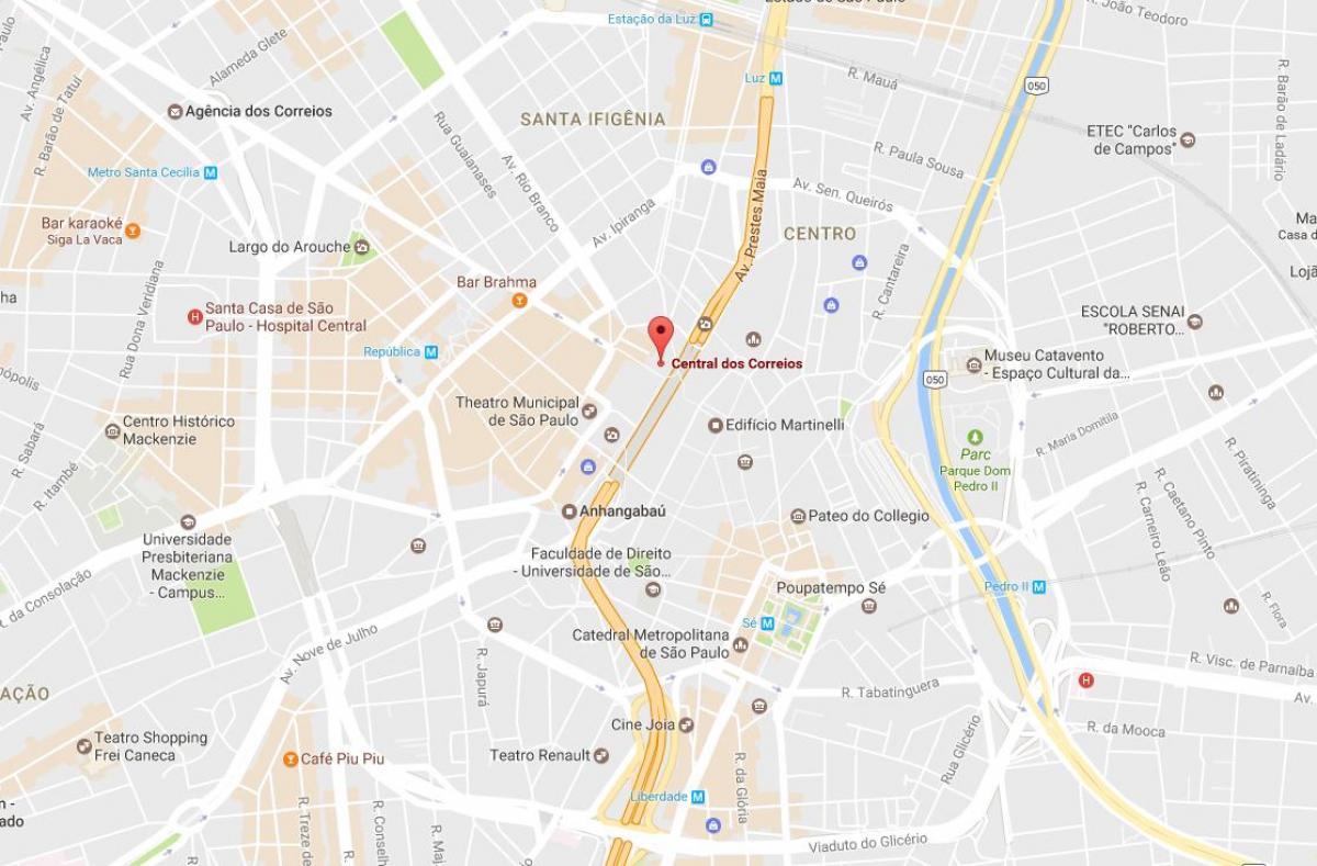 Harta e Palácio dos Correios São Paulo