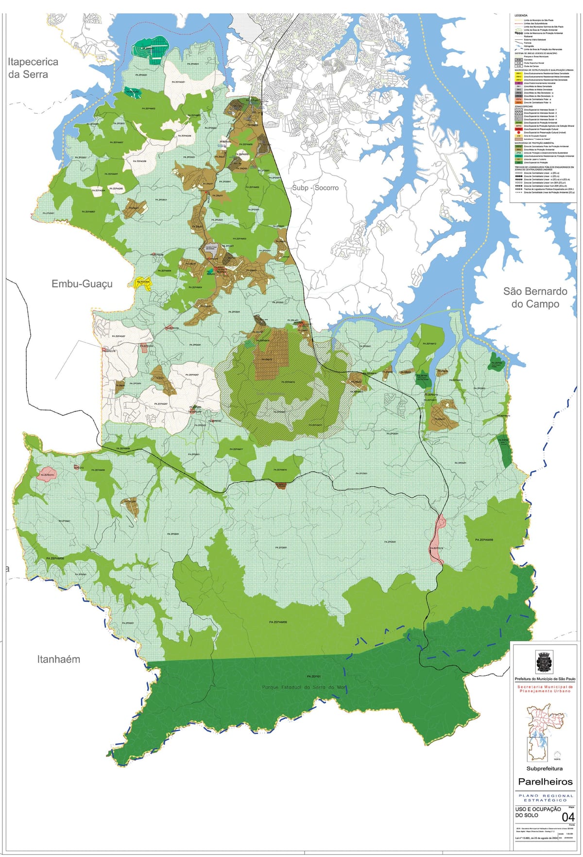 Harta e Parelheiros São Paulo - Pushtimi i tokës