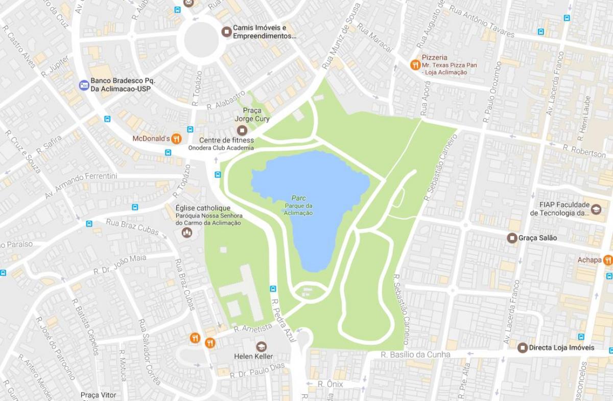 Harta e parkut të aklimatizimit São Paulo