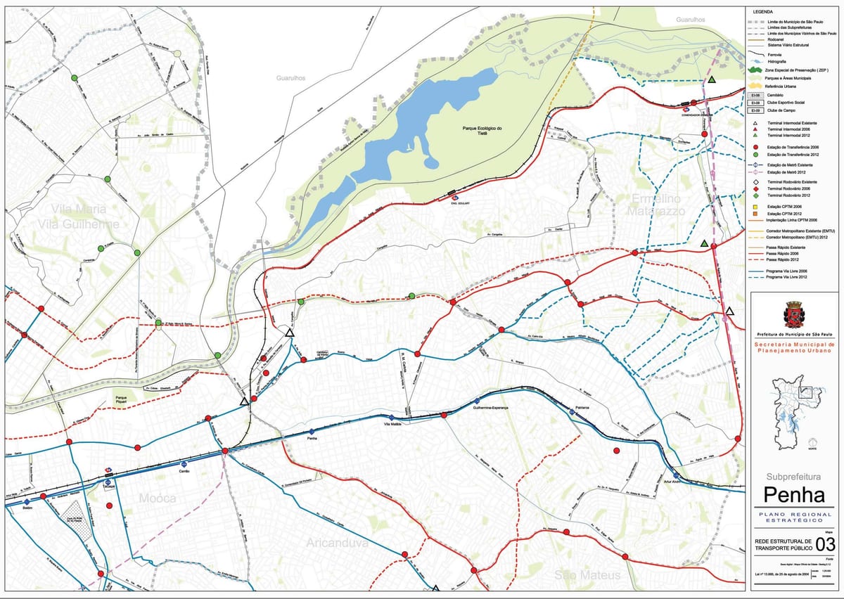 Harta e Penha São Paulo - Publike, transportit