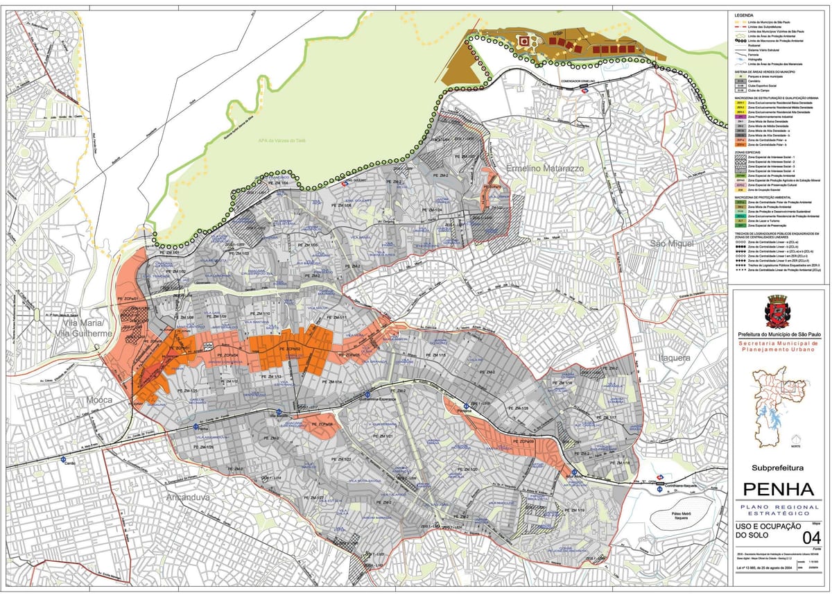 Harta e Penha São Paulo - Pushtimi i tokës