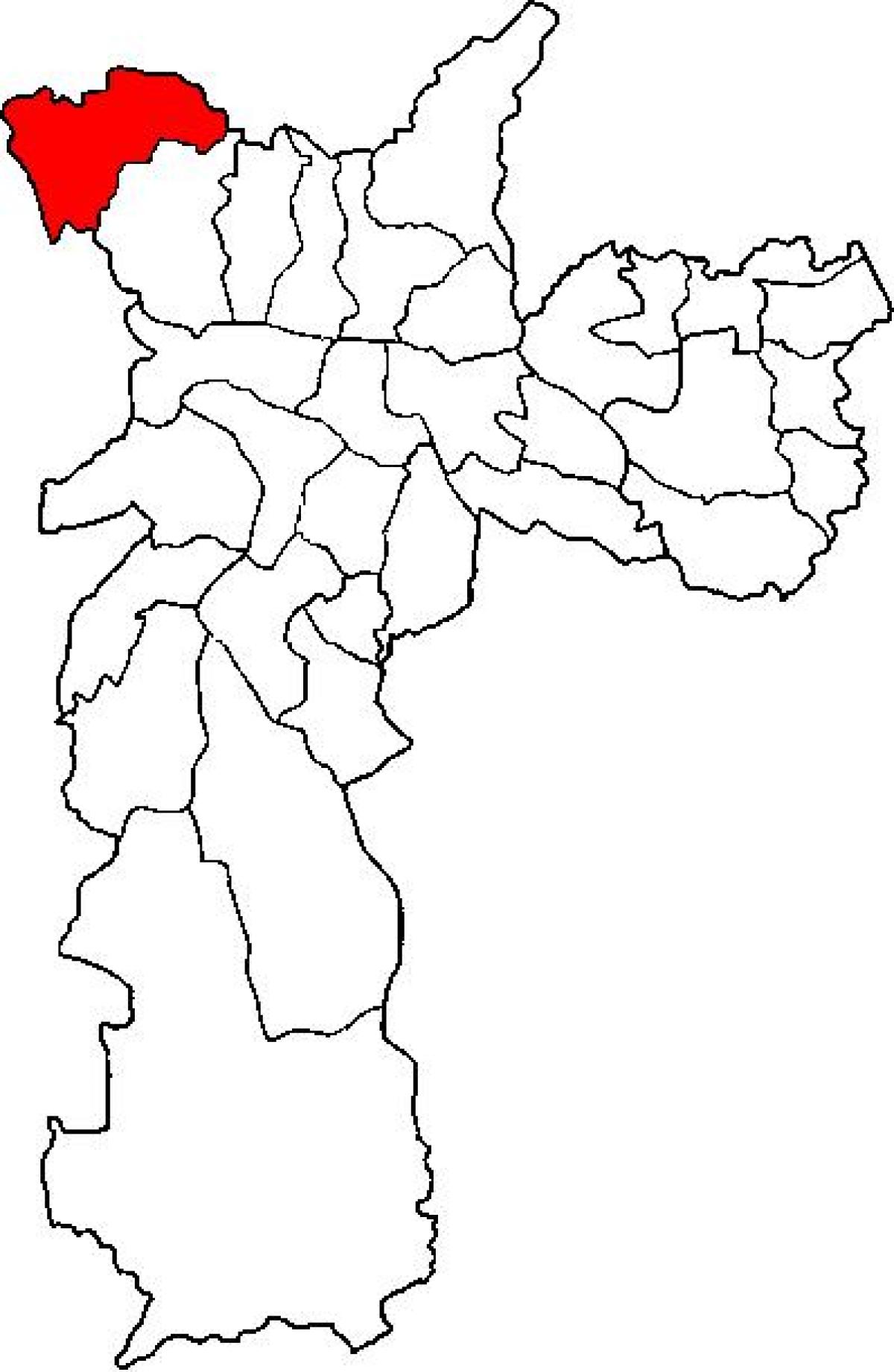 Harta e Perus nën-prefekturës São Paulo