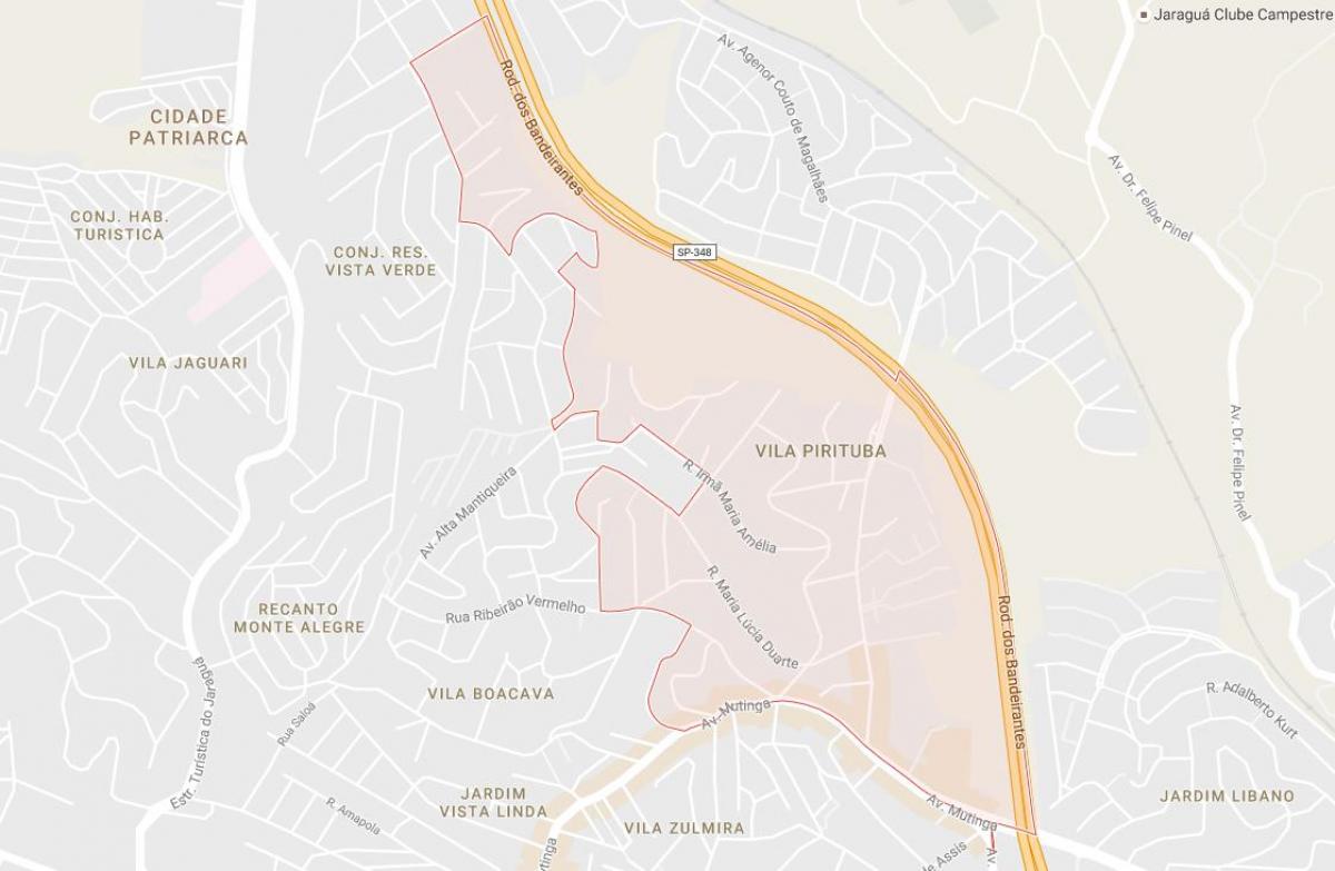 Harta e Pirituba São Paulo