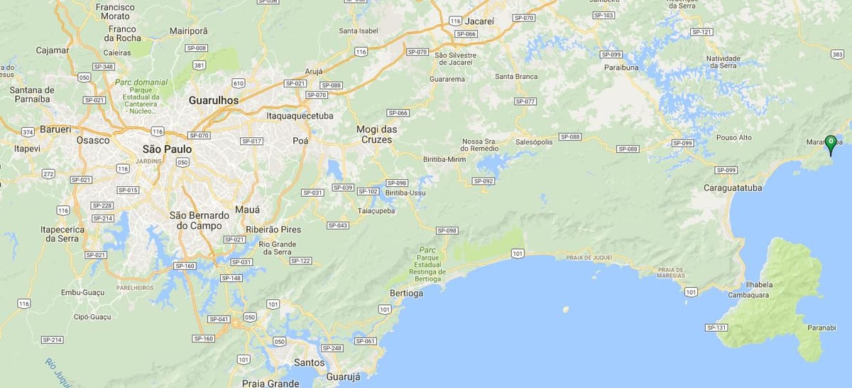 Harta e plazhit Caçandoquinha