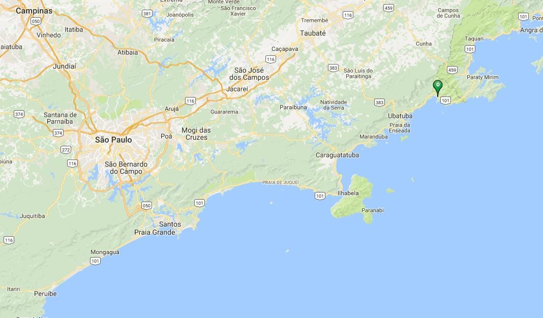 Harta e plazhit Estaleiro