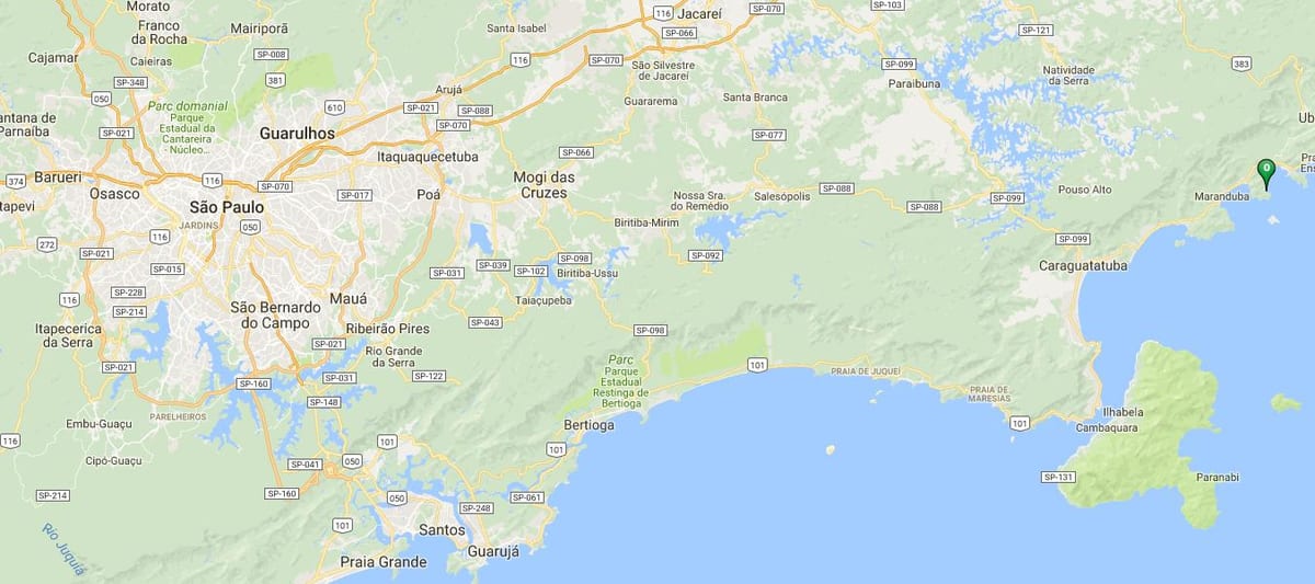 Harta e plazhit Fortaleza