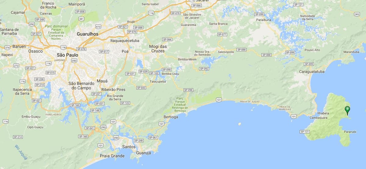 Harta e plazhit Guanxuma