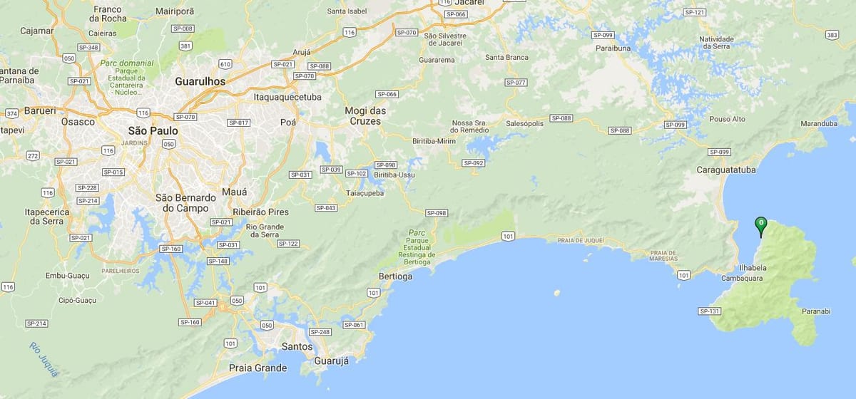 Harta e plazhit Iate Clube de Santos