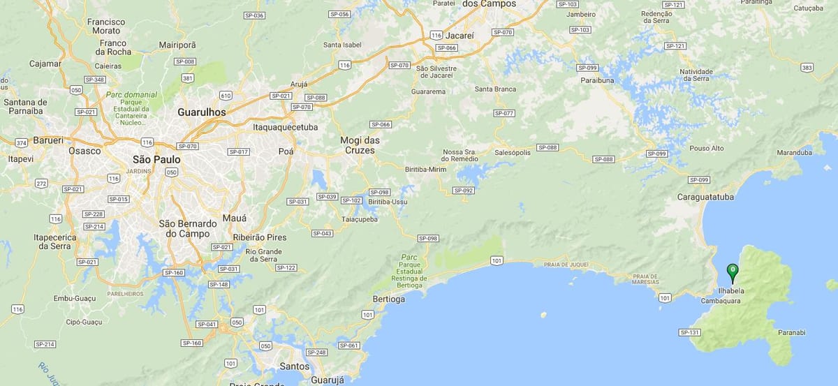 Harta e plazhit Itaquanduba