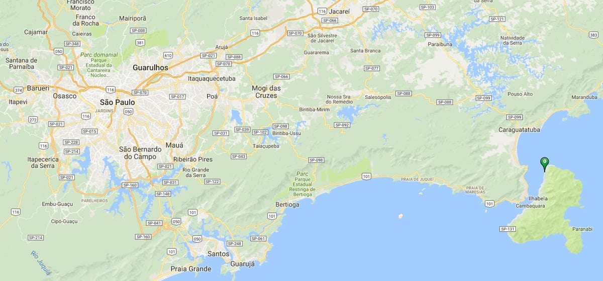 Harta e plazhit Ponta Azeda